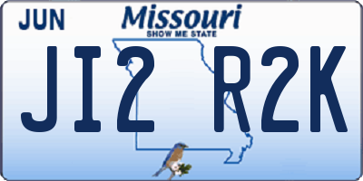 MO license plate JI2R2K