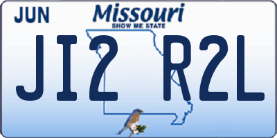 MO license plate JI2R2L