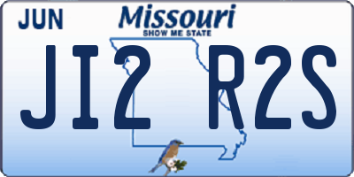MO license plate JI2R2S