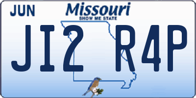 MO license plate JI2R4P