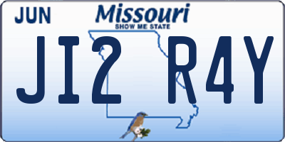 MO license plate JI2R4Y