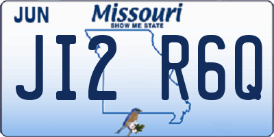 MO license plate JI2R6Q