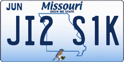 MO license plate JI2S1K