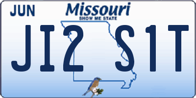 MO license plate JI2S1T