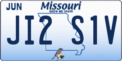 MO license plate JI2S1V