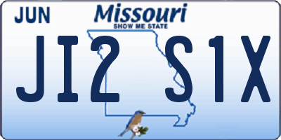 MO license plate JI2S1X