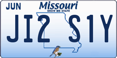 MO license plate JI2S1Y