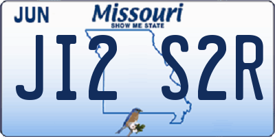 MO license plate JI2S2R