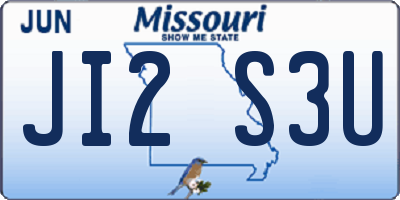 MO license plate JI2S3U