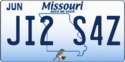 MO license plate JI2S4Z