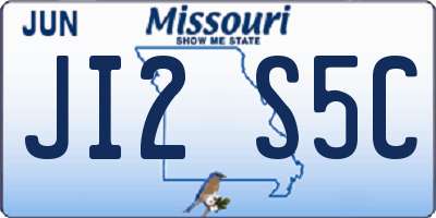 MO license plate JI2S5C