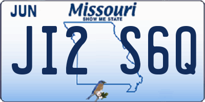 MO license plate JI2S6Q