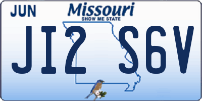 MO license plate JI2S6V