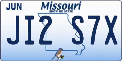 MO license plate JI2S7X