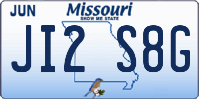 MO license plate JI2S8G