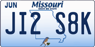 MO license plate JI2S8K