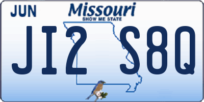 MO license plate JI2S8Q