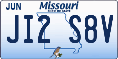 MO license plate JI2S8V