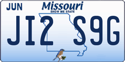 MO license plate JI2S9G