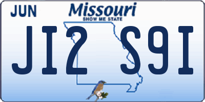 MO license plate JI2S9I
