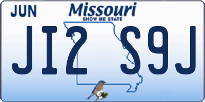 MO license plate JI2S9J
