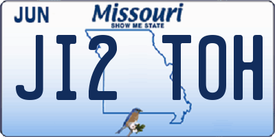 MO license plate JI2T0H