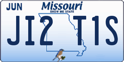 MO license plate JI2T1S