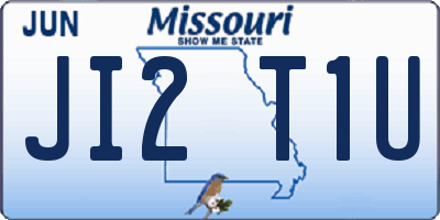 MO license plate JI2T1U
