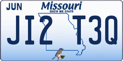 MO license plate JI2T3Q