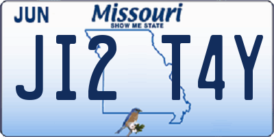 MO license plate JI2T4Y