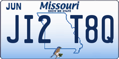 MO license plate JI2T8Q