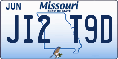 MO license plate JI2T9D