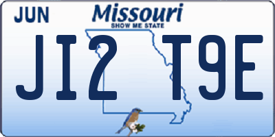 MO license plate JI2T9E