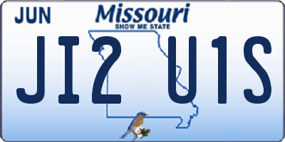 MO license plate JI2U1S