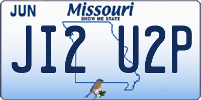 MO license plate JI2U2P