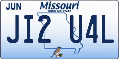 MO license plate JI2U4L