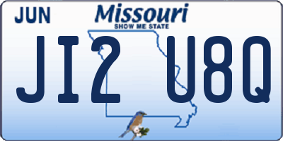 MO license plate JI2U8Q