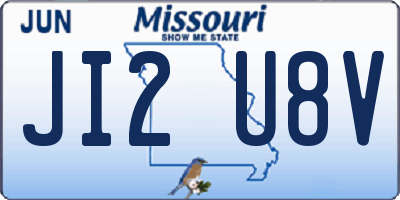MO license plate JI2U8V