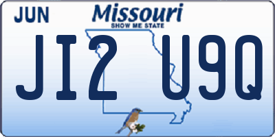 MO license plate JI2U9Q