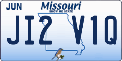 MO license plate JI2V1Q