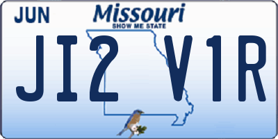 MO license plate JI2V1R