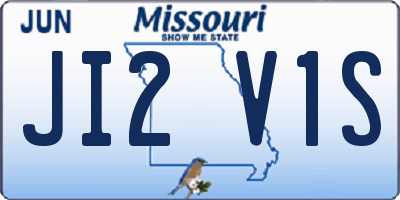 MO license plate JI2V1S
