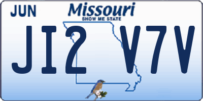 MO license plate JI2V7V
