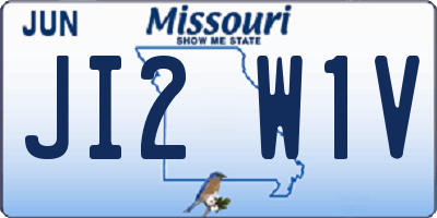 MO license plate JI2W1V