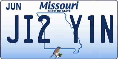 MO license plate JI2Y1N