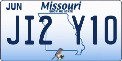 MO license plate JI2Y1O