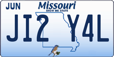 MO license plate JI2Y4L