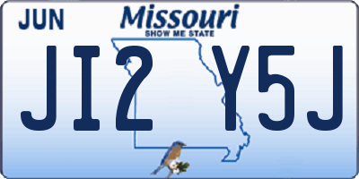 MO license plate JI2Y5J