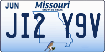 MO license plate JI2Y9V