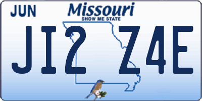 MO license plate JI2Z4E